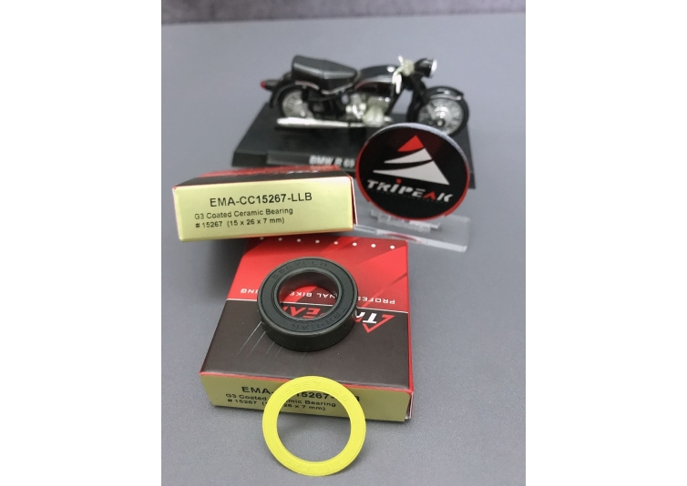 #15267 (15x26x7mm) Bạc đạn trục giữa BB thương hiệu Tripeak, chất liệu Ceramic Coated Bearing Grade 3 
