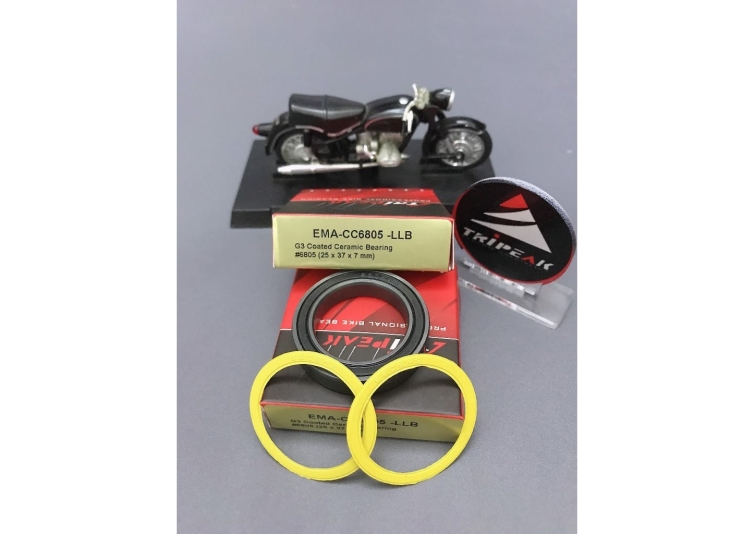 #6805 (25 x 37 x 7 mm) Bạc đạn trục giữa BB thương hiệu Tripeak, chất liệu Ceramic Coated Bearing Grade3